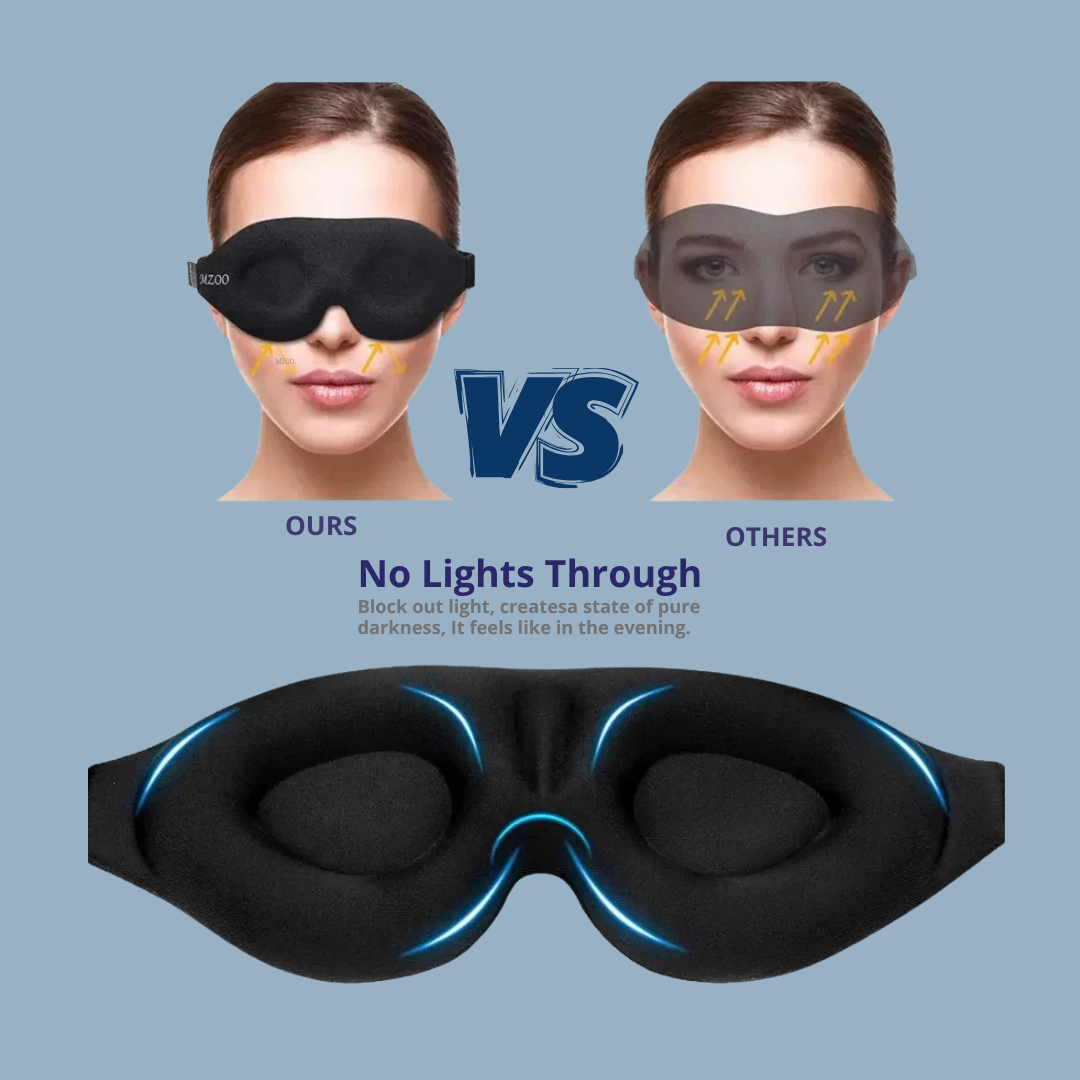 ComfyLab 3D Sleep Mask | 100% Light Blocker